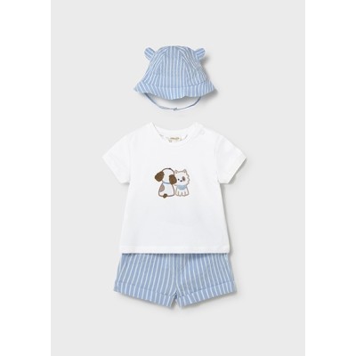 ROPA CONJUNTO PANTALON BEBE NIÑO MAYORAL CORTO Y GORRO 
