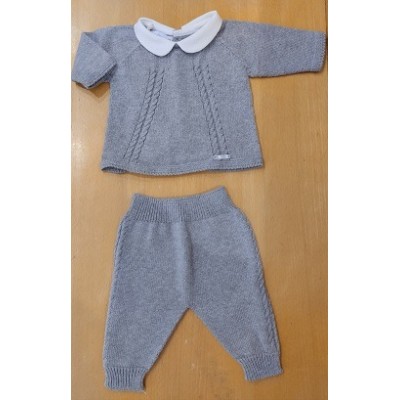 (29027) CONJUNTO POLAINA PUNTO Y JUBON CUELLO