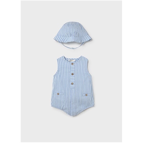 ROPA PELELE BEBE NIÑO MAYORAL Y GORRO PLANA 