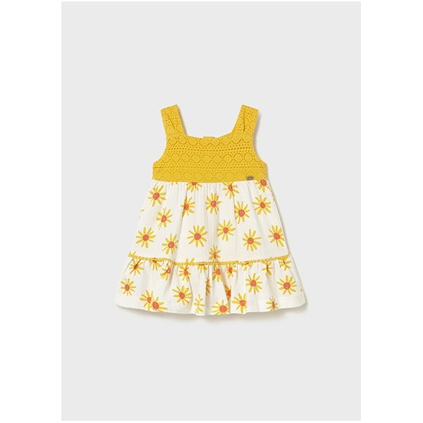 ROPA VESTIDO BEBE NIÑA MAYORAL COMBINADO GUIPUR 