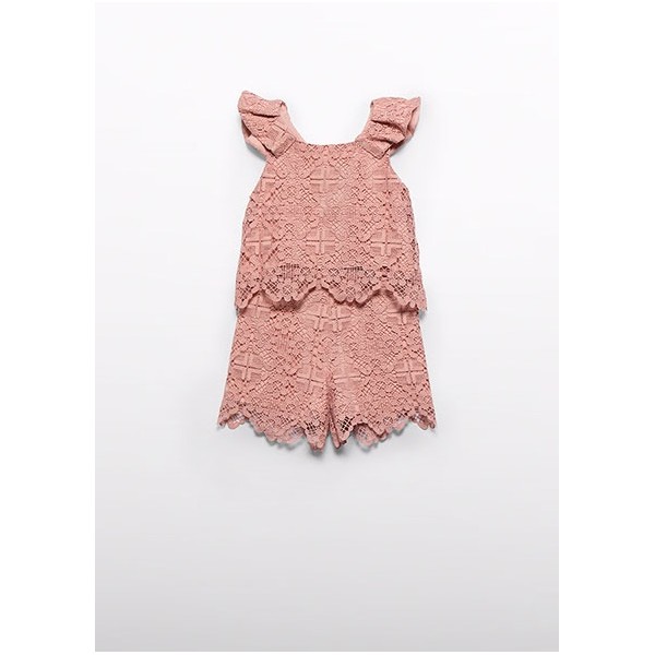 ROPA CONJUNTO NIÑA _ BERMUDA GUIPUR 