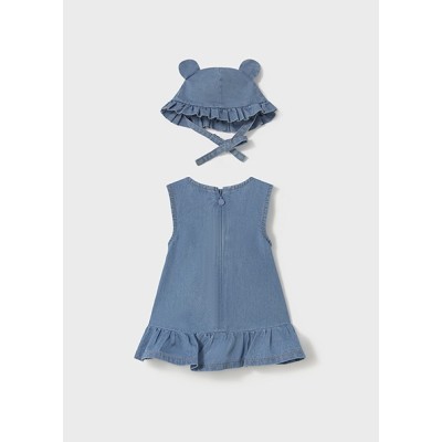 (30448) VESTIDO Y GORRO DENIM