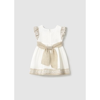 (30452) VESTIDO COMBINADO LINO