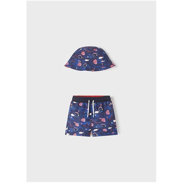 ROPA CONJUNTO BAÑO BEBE NIÑO _ CON GORRO 