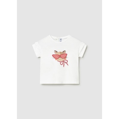 ROPA CAMISETA BEBE NIÑA MAYORAL M/C GRAFICA 