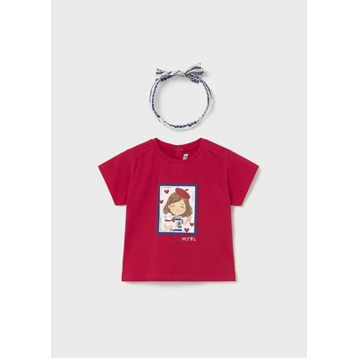 ROPA CAMISETA BEBE NIÑA MAYORAL M/C CON DIADEMA 