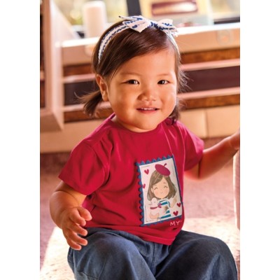 ROPA CAMISETA BEBE NIÑA MAYORAL M/C CON DIADEMA 
