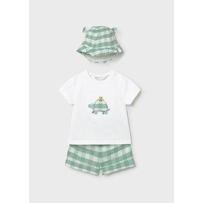 ROPA CONJUNTO PANTALON BEBE NIÑO MAYORAL CORTO Y GORRO 