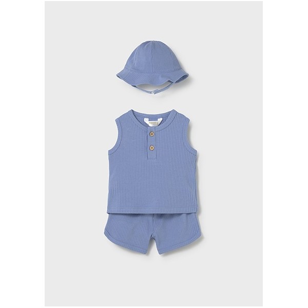 ROPA CONJUNTO PANTALON BEBE NIÑO MAYORAL CORTO Y GORRO 