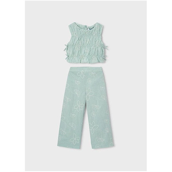 ROPA CONJUNTO PANTALON NIÑA MAYORAL LARGO BORDADO 