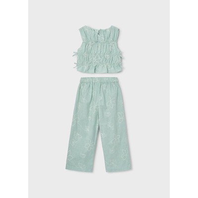 ROPA CONJUNTO PANTALON NIÑA MAYORAL LARGO BORDADO 