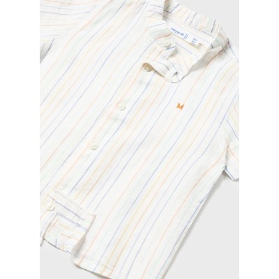 ROPA CAMISA BEBE NIÑO _ M/C CUELLO MAO LINO 