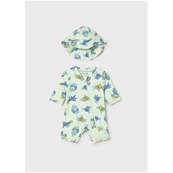 ROPA CONJUNTO BAÑO BEBE NIÑO MAYORAL PELELE CON GORRO 