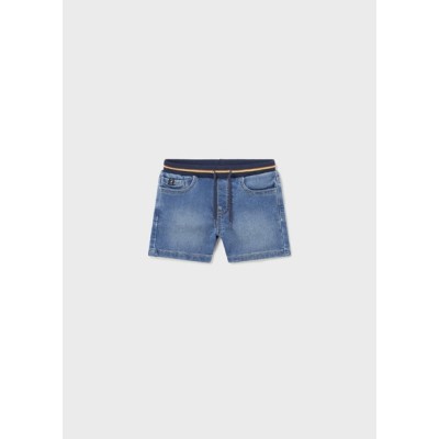 ROPA BERMUDA BEBE NIÑO _ SOFT DENIM PATENTE 