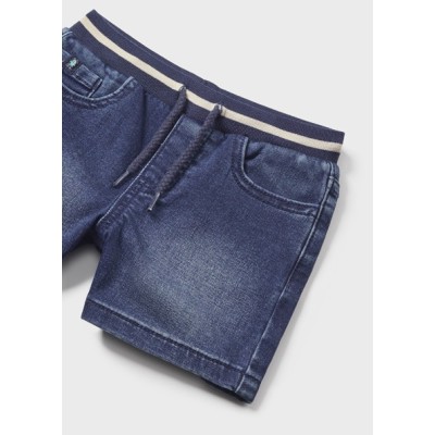 ROPA BERMUDA BEBE NIÑO _ SOFT DENIM PATENTE 