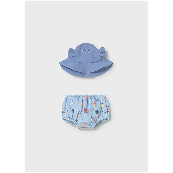 ROPA CONJUNTO BEBE NIÑO MAYORAL BAÑADOR PAÑAL Y GORRO 