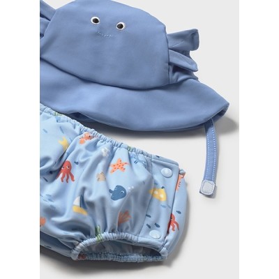 ROPA CONJUNTO BEBE NIÑO MAYORAL BAÑADOR PAÑAL Y GORRO 