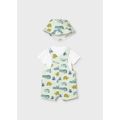 ROPA CONJUNTO BEBE NIÑO MAYORAL PETO Y GORRO PUNTO 