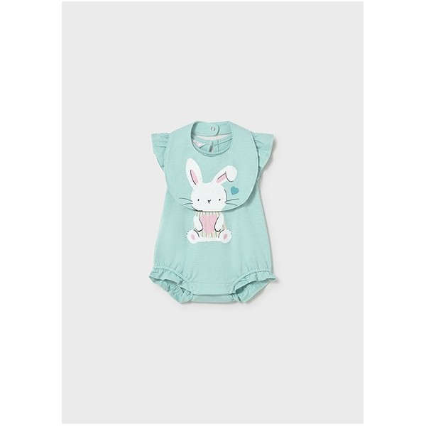 ROPA CONJUNTO BEBE NIÑA MAYORAL PELELE Y BABERO 