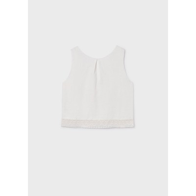 ROPA BLUSA NIÑA MAYORAL CINTA BORDADA 