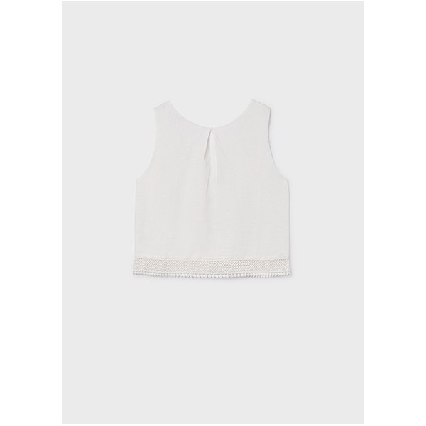 ROPA BLUSA NIÑA MAYORAL CINTA BORDADA 