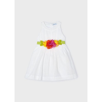 ROPA VESTIDO NIÑA _ CINTURON FLORES 