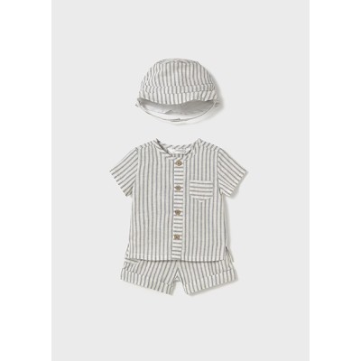 ROPA CONJUNTO PANTALON BEBE NIÑO _ CORTO GORRO PLANA 