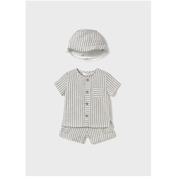ROPA CONJUNTO PANTALON BEBE NIÑO _ CORTO GORRO PLANA 