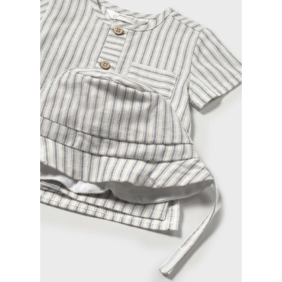 ROPA CONJUNTO PANTALON BEBE NIÑO _ CORTO GORRO PLANA 