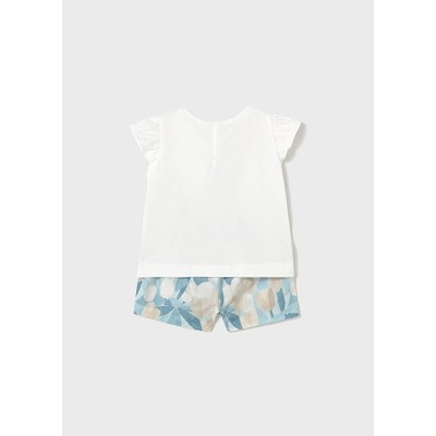 ROPA CONJUNTO BEBE NIÑA _ BERMUDA ESTAMPADA 