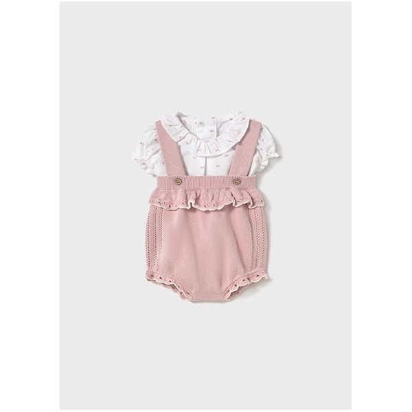 ROPA CONJUNTO BEBE NIÑA _ PETO TRICOT 