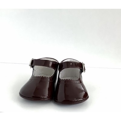CALZADO ZAPATO BEBE NIÑA _ LISO HEBILLA 