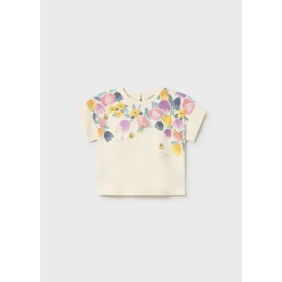 ROPA CAMISETA BEBE NIÑA MAYORAL M/C SERIGRAFIADA 