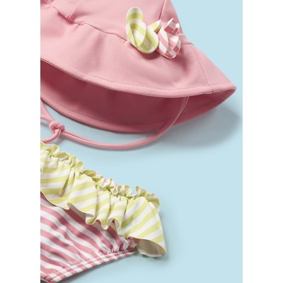 ROPA CONJUNTO BAÑO BEBE NIÑA MAYORAL Y GORRO 