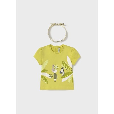 ROPA CAMISETA BEBE NIÑA _ M/C CON DIADEMA 