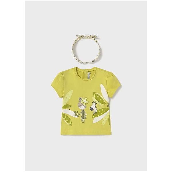 ROPA CAMISETA BEBE NIÑA _ M/C CON DIADEMA 