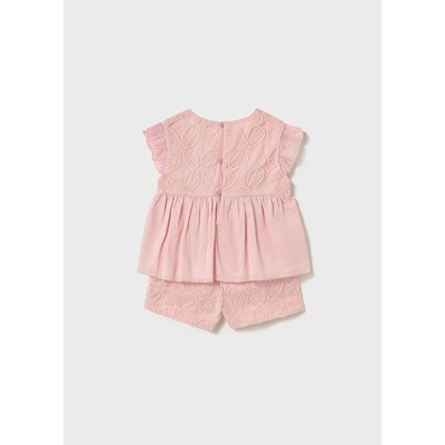 ROPA CONJUNTO BEBE NIÑA _ BERMUDA TUL BORDADO 