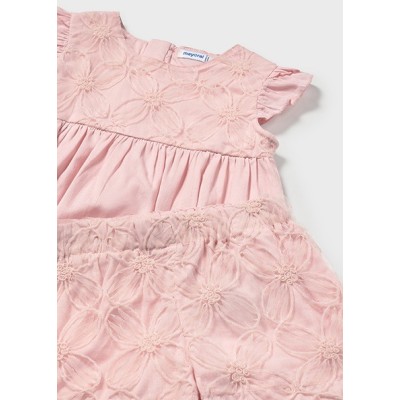ROPA CONJUNTO BEBE NIÑA _ BERMUDA TUL BORDADO 