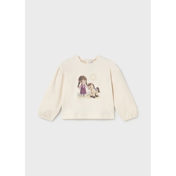 ROPA CAMISETA BEBE NIÑA MAYORAL M/L GRAFICA 
