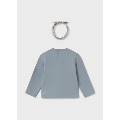 ROPA CAMISETA BEBE NIÑA MAYORAL M/L CON DIADEMA 