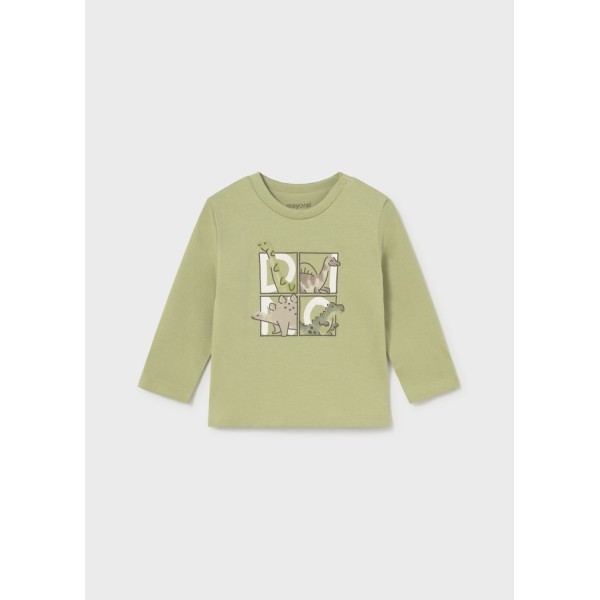 ROPA CAMISETA BEBE NIÑO MAYORAL M/L DINOS 