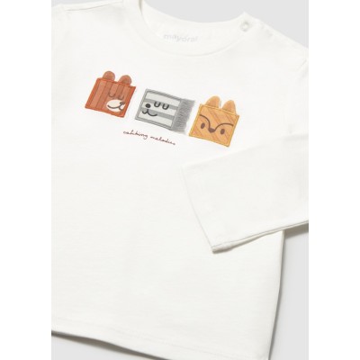 ROPA CAMISETA BEBE NIÑO MAYORAL M/L CARITAS 