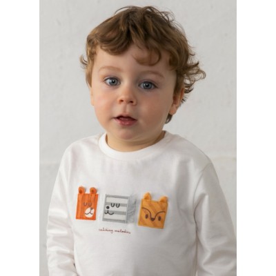 ROPA CAMISETA BEBE NIÑO MAYORAL M/L CARITAS 