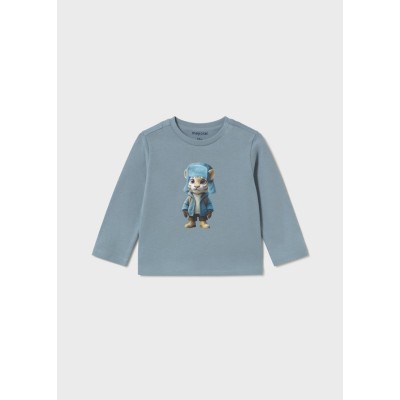 ROPA CAMISETA BEBE NIÑO MAYORAL M/L TIGRE 