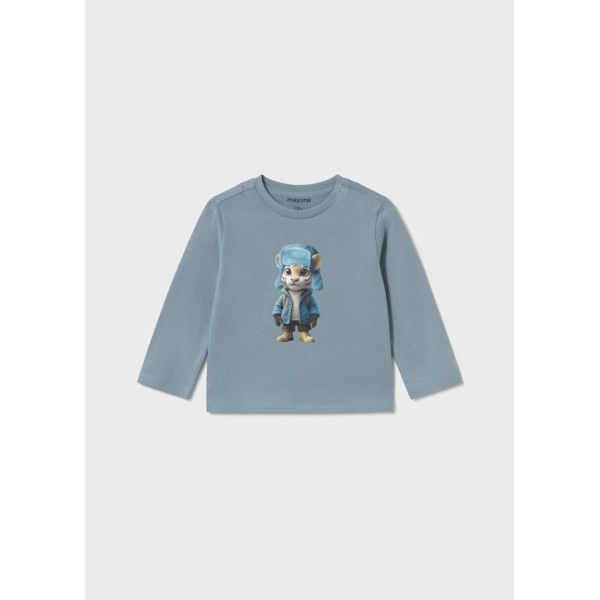 ROPA CAMISETA BEBE NIÑO MAYORAL M/L TIGRE 