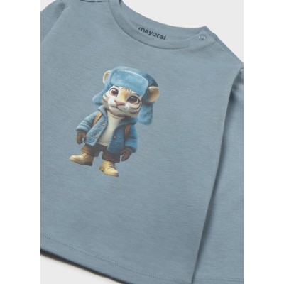 ROPA CAMISETA BEBE NIÑO MAYORAL M/L TIGRE 
