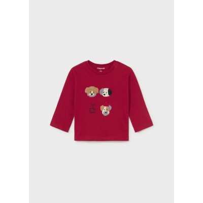 ROPA CAMISETA BEBE NIÑO MAYORAL M/L BORDADOS 