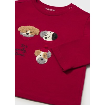 ROPA CAMISETA BEBE NIÑO MAYORAL M/L BORDADOS 