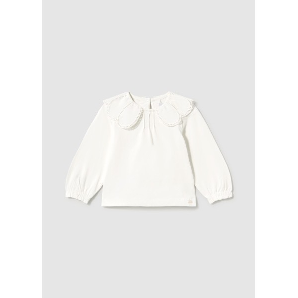 ROPA CAMISETA BEBE NIÑA MAYORAL M/L CUELLO PLANA 