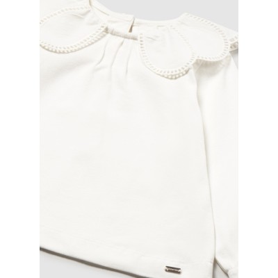 ROPA CAMISETA BEBE NIÑA MAYORAL M/L CUELLO PLANA 